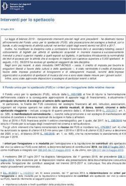 Interventi per lo spettacolo - Camera dei Deputati