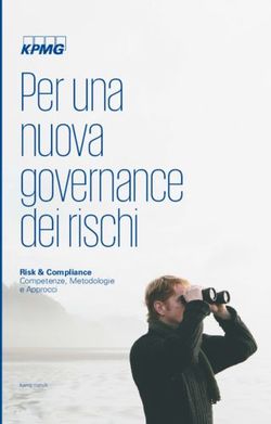 Per una nuova governance dei rischi - Risk & Compliance Competenze, Metodologie e Approcci - Global