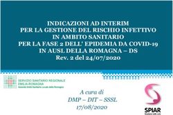 INDICAZIONI AD INTERIM PER LA GESTIONE DEL RISCHIO INFETTIVO IN AMBITO SANITARIO PER LA FASE 2 DELL' EPIDEMIA DA COVID-19 IN AUSL DELLA ROMAGNA ...