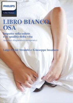 LIBRO BIANCO OSA Impatto sulla salute e la qualit&agrave; della vita - Approcci diagnostico-terapeutici - Philips