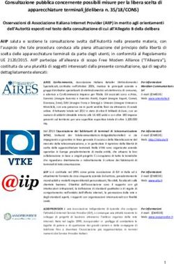 Consultazione pubblica concernente possibili misure per la libera scelta di apparecchiature terminali (delibera n. 35/18/CONS) - Agcom