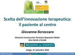 Scelta dell'innovazione terapeutica: il paziente al centro - Giovanna Scroccaro Direzione Farmaceutico-Protesica-Dispositivi Medici - Motore ...