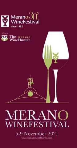 5-9 November 2021 www.meranowinefestival.com - Selected by - Merano Wine Festival