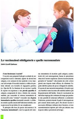 LE VACCINAZIONI OBBLIGATORIE E QUELLE RACCOMANDATE - BIOS SPA