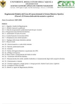 UNIVERSITÀ DEGLI STUDI DELL'AQUILA - Dipartimento di ...