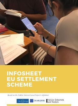 Based on the Public Interest Law Project's infosheet - New ...