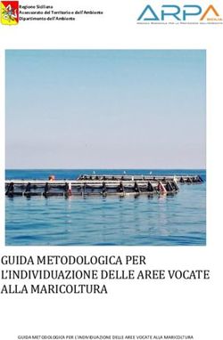 GUIDA METODOLOGICA PER L'INDIVIDUAZIONE DELLE AREE VOCATE ALLA MARICOLTURA
