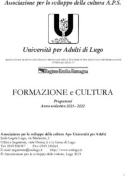 FORMAZIONE e CULTURA - Universita Adulti