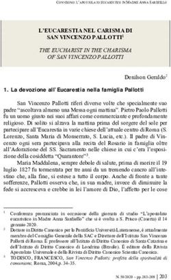 L'EUCARESTIA NEL CARISMA DI SAN VINCENZO PALLOTTI1 - Apostolato Universale