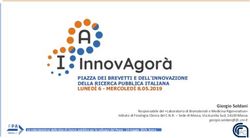 PIAZZA DEI BREVETTI E DELL'INNOVAZIONE DELLA RICERCA PUBBLICA ITALIANA LUNEDÌ 6 - MERCOLEDÌ 8.05.2019 - Forges