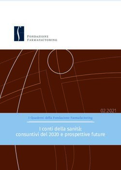 I conti della sanit&agrave;: consuntivi del 2020 e prospettive future 02.2021