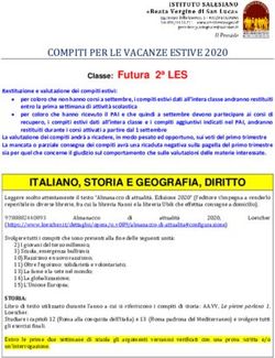 COMPITI PER LE VACANZE ESTIVE 2020 - Classe: Futura 2a LES