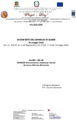 DOCUMENTO DEL CONSIGLIO DI CLASSE - 30 maggio 2020