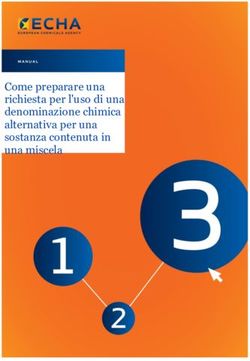 Come preparare una richiesta per l'uso di una denominazione chimica alternativa per una sostanza contenuta in una miscela