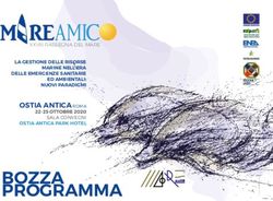 OSTIA ANTICA ROMA 22-25 OTTOBRE 2020 SALA CONVEGNI OSTIA ANTICA PARK HOTEL - LA GESTIONE DELLE RISORSE MARINE NELL'ERA DELLE EMERGENZE SANITARIE ...