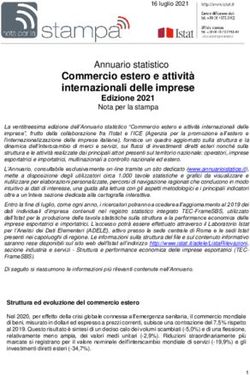 Commercio estero e attivit&agrave; internazionali delle imprese - Edizione 2021