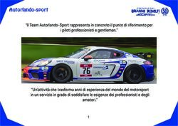 "Il Team Autorlando-Sport rappresenta in concreto il punto di riferimento per i piloti professionisti e gentleman." - Autorlando Sport