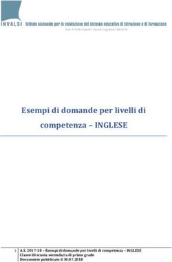 Esempi di domande per livelli di competenza - INGLESE - 1 A.S. 2017 18 - Esempi di domande per livelli di competenza - INGLESE