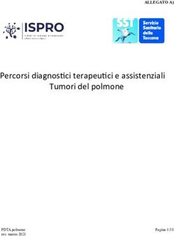 Percorsi diagnostici terapeutici e assistenziali Tumori del polmone - ALLEGATO A - Ispro