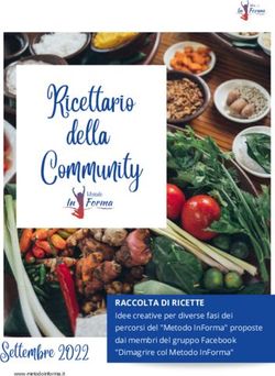 RICETTARIO DELLA COMMUNITY - SETTEMBRE 2022 - METODO INFORMA