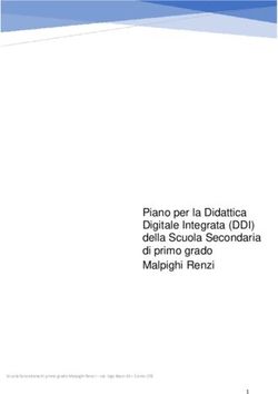 Piano per la Didattica Digitale Integrata (DDI) della Scuola Secondaria di primo grado Malpighi Renzi 2020/21