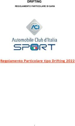 DRIFTING - Regolamento Particolare tipo Drifting 2022 - REGOLAMENTO PARTICOLARE DI GARA - ACI Sport