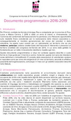 Documento programmatico 2016-2019 - Arcigay Pisa