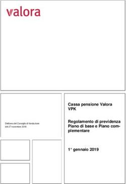 Cassa pensione Valora - VPK Regolamento di previdenza Piano di base e Piano com-plementare 1 gennaio 2019
