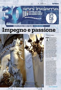 Impegno e passione Ć Trent'anni di Unione Ita- 30 ANNI INSIEME