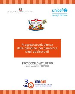 Progetto Scuola Amica delle bambine, dei bambini e degli adolescenti - PROTOCOLLO ATTUATIVO - Unicef
