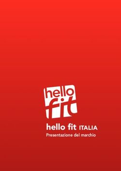 HELLO FIT Italia! hello fit ITALIA Presentazione del marchio - Club Technip Italy