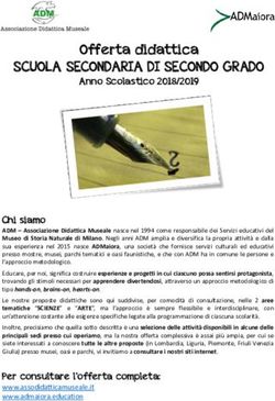 SCUOLA SECONDARIA DI SECONDO GRADO - Offerta didattica - Admaiora.education