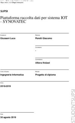 Piattaforma raccolta dati per sistema IOT - SYNOVATEC Giussani Luca