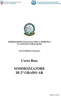 SOMMOZZATORE DI 2 GRADO AR - Corso Base FEDERAZIONE ITALIANA PESCA SPORTIVA E ATTIVITÀ SUBACQUEE