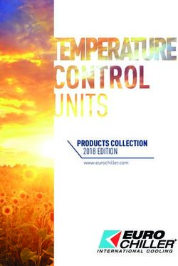 PRODUCTS COLLECTION 2018 EDITION - www.eurochiller.com