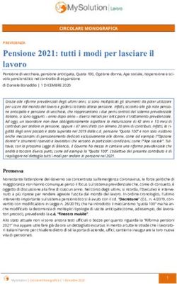 PENSIONE 2021: TUTTI I MODI PER LASCIARE IL LAVORO - MYSOLUTION