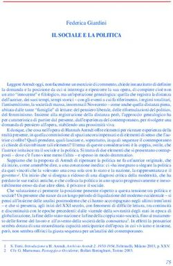 IL SOCIALE E LA POLITICA - Roma Tre-press