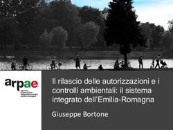 Il rilascio delle autorizzazioni e i controlli ambientali: il sistema integrato dell'Emilia-Romagna Giuseppe Bortone - SNPA Ambiente