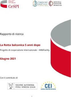 LA ROTTA BALCANICA 5 ANNI DOPO GIUGNO 2021 - PROGETTO DI COOPERAZIONE INTERNAZIONALE - WB6FACILITY CON IL CONTRIBUTO DI - CESPI