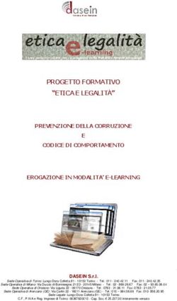 PROGETTO FORMATIVO "ETICA E LEGALITÀ" PREVENZIONE DELLA CORRUZIONE E CODICE DI COMPORTAMENTO EROGAZIONE IN MODALITA' E-LEARNING