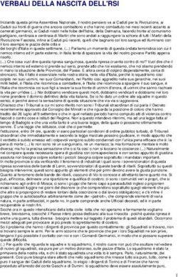 VERBALI DELLA NASCITA DELL'RSI