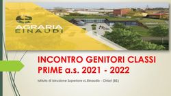 INCONTRO GENITORI CLASSI - PRIME a.s. 2021 - 2022 Istituto di Istruzione Superiore "L.Einaudi" - Chiari (BS) - IIS Luigi Einaudi