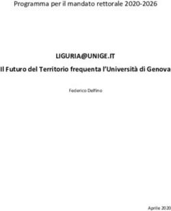 Il Futuro del Territorio frequenta l'Università di Genova - Programma per il mandato rettorale 2020-2026