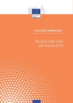 Discorso sullo stato dell'Unione 2020 - STATO DELL'UNIONE 2020