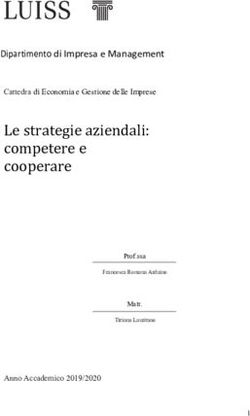 Cooperare - Anno Accademico 2019/2020 Prof.ssa Matr.