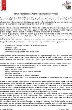 REPORT ESPERIENZA "CITTA' DEI MESTIERI" PARIGI