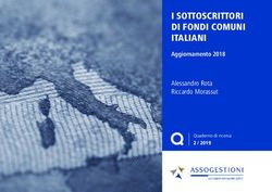 I SOTTOSCRITTORI DI FONDI COMUNI ITALIANI - Alessandro Rota Riccardo Morassut Aggiornamento 2018 - Assogestioni
