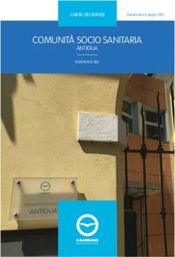 COMUNITÀ SOCIO SANITARIA - ANTIGUA CARTA DEI SERVIZI - Il Gabbiano Cooperativa Sociale