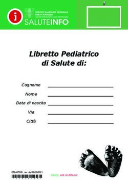Libretto Pediatrico di Salute di: Cognome Nome Data di nascita Via Citt&agrave; *CE0467MO* - AUSL Romagna