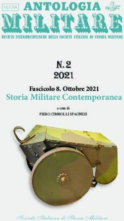 Storia Militare Contemporanea - Fascicolo 8. Ottobre 2021 - Societ&agrave; Italiana di Storia Militare